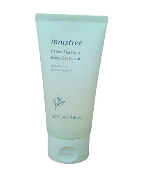 Innisfree green tea pure body gel scrub