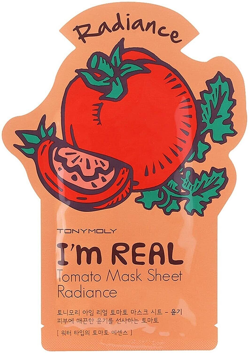 Tony Moly I&#39;m Real Mask Sheet Tomato (Radiance), 1 Sheet 21 ml