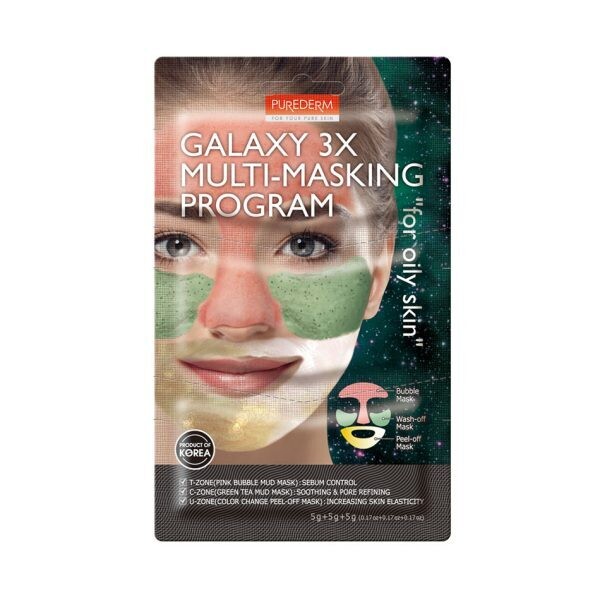 Purederm Galaxy 3x Multi-masking Program ” for Oily Skin”