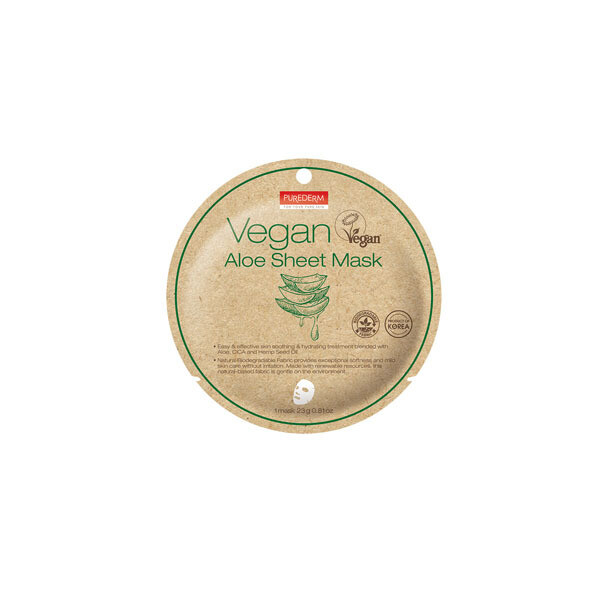 PUREDERM Vegan Aloe Sheet Mask