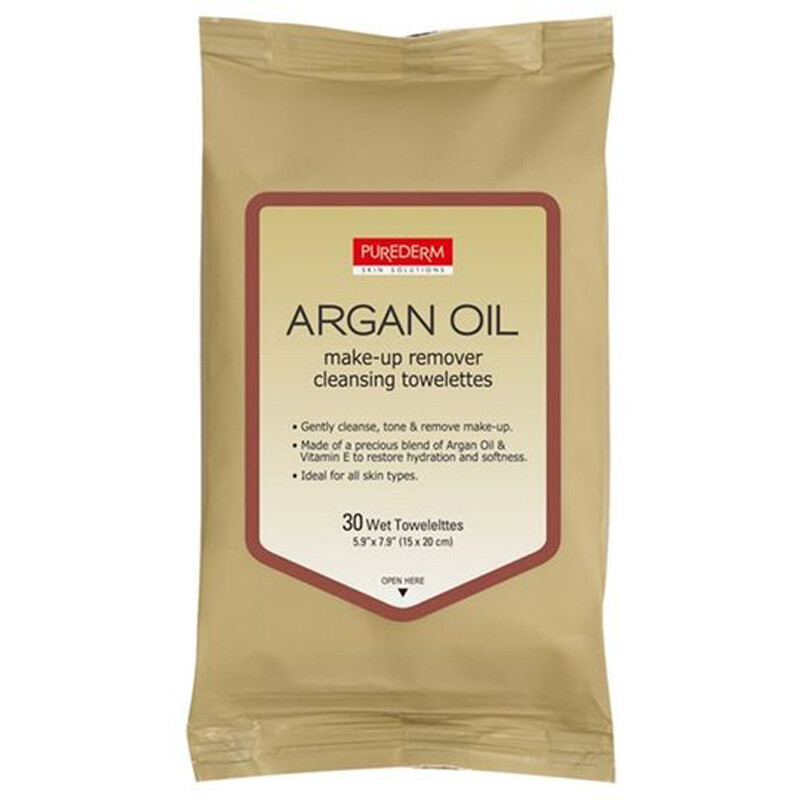 Purederm Argan Oil Make-up Remover Cleansing Towelettes