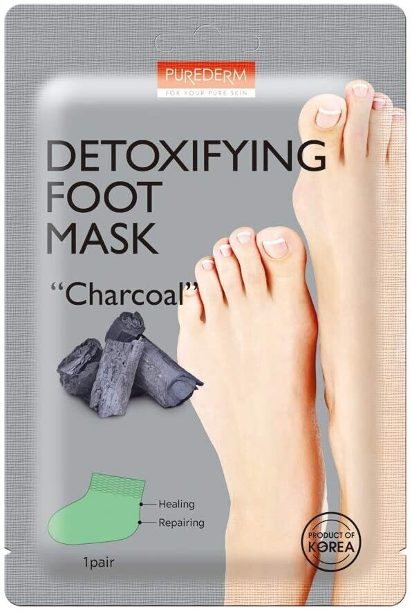 Purederm Detoxifying Foot Mask &quot;Charcoal&quot;