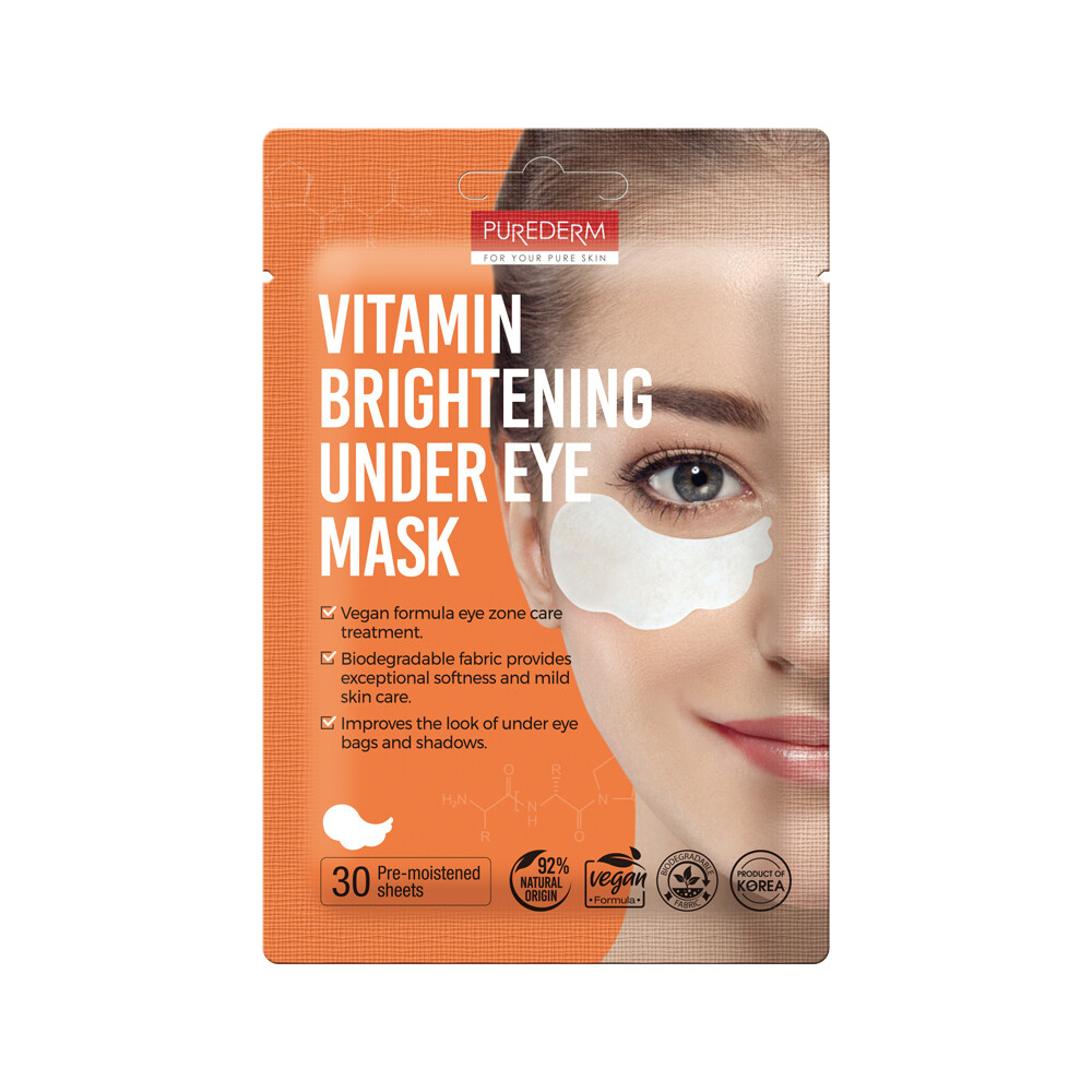 Purederm Vitamin Brightening Under Eye Mask 30 Sheets