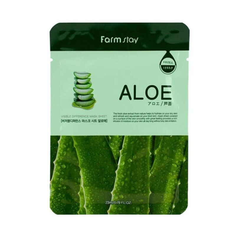 FARMSTAY VISIBLE DIFFERENCE MASK SHEET ALOE