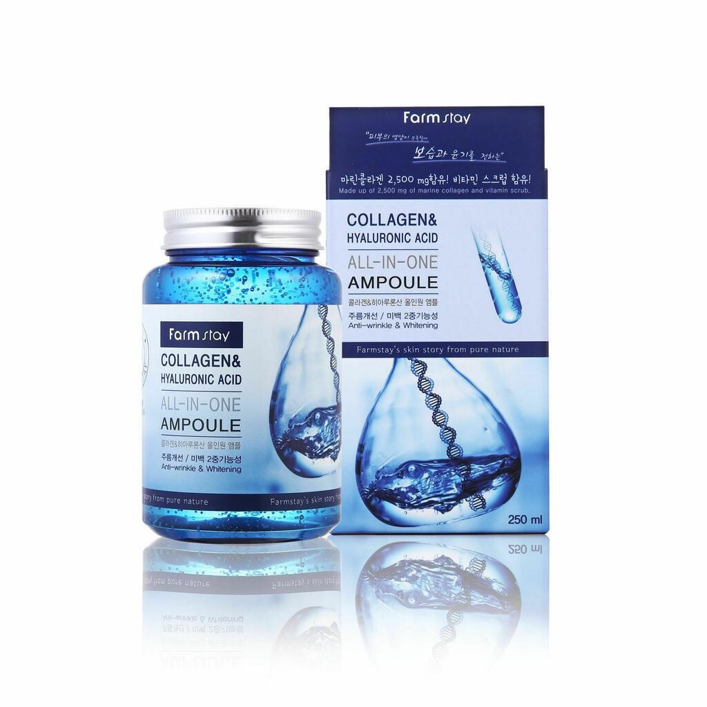 FARMSTAY COLLAGEN &amp; HYALURONIC ACID ALL-IN-ONE AMPOULE