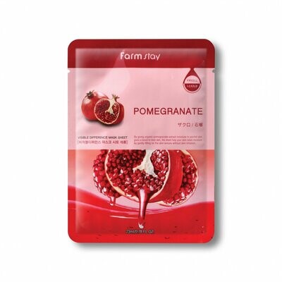FARMSTAY VISIBLE DIFFERENCE MASK SHEET POMEGRANATE
