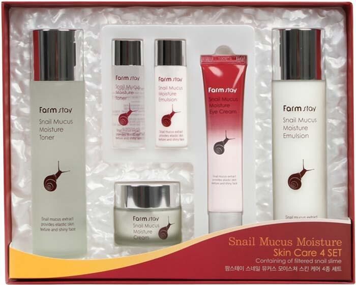 FARMSTAY SNAIL MUCUS MOISTURE SKIN CARE 4 SET