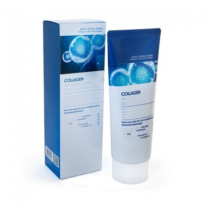 FARMSTAY COLLAGEN WATER FULL MOIST DEEP CLEANSING FOAM 180ML