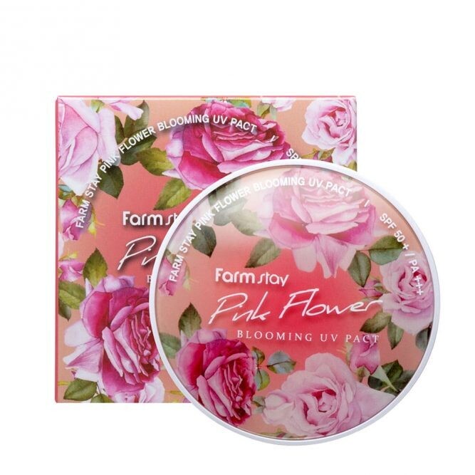 FARMSTAY PINK FLOWER BLOOMING UV PACT 23