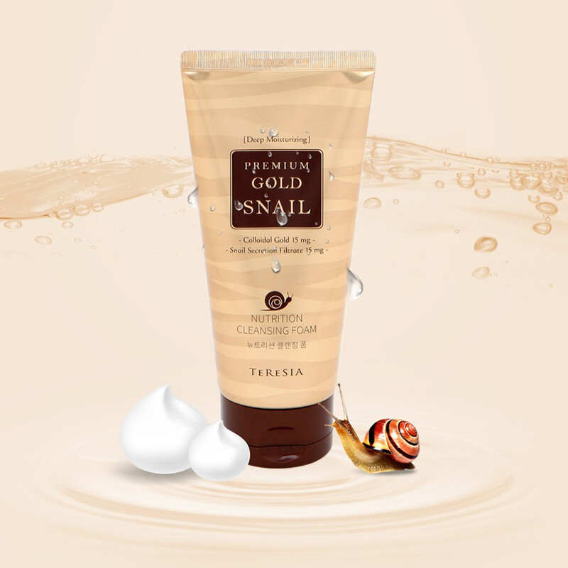 Teresia Premium gold snail cleansing foam