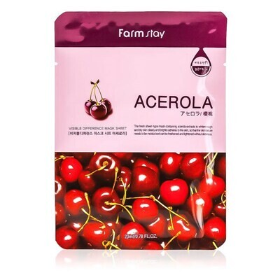 FARMSTAY VISIBLE DIFFERENCE MASK SHEET ACEROLA