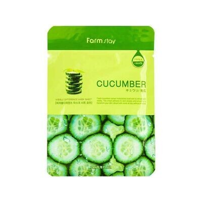 FARMSTAY VISIBLE DIFFERENCE MASK SHEET CUCUMBER