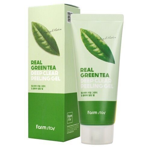 FARMSTAY REAL GREEN TEA DEEP CLEAR PEELING GEL
