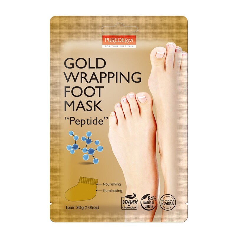 Purederm Gold Wrapping Foot Mask “Peptide&quot;