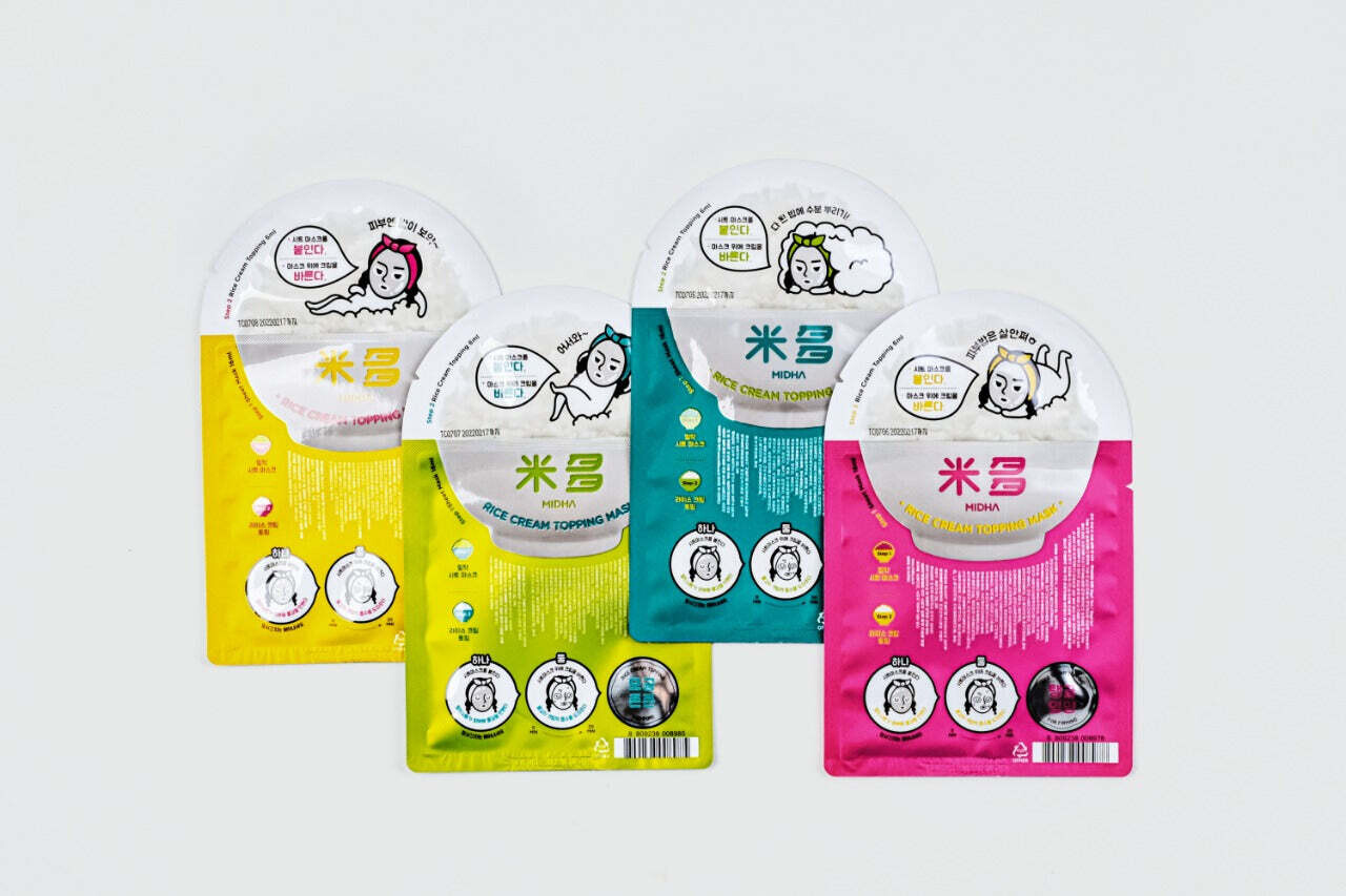 Midha Rice Cream Topping Mask