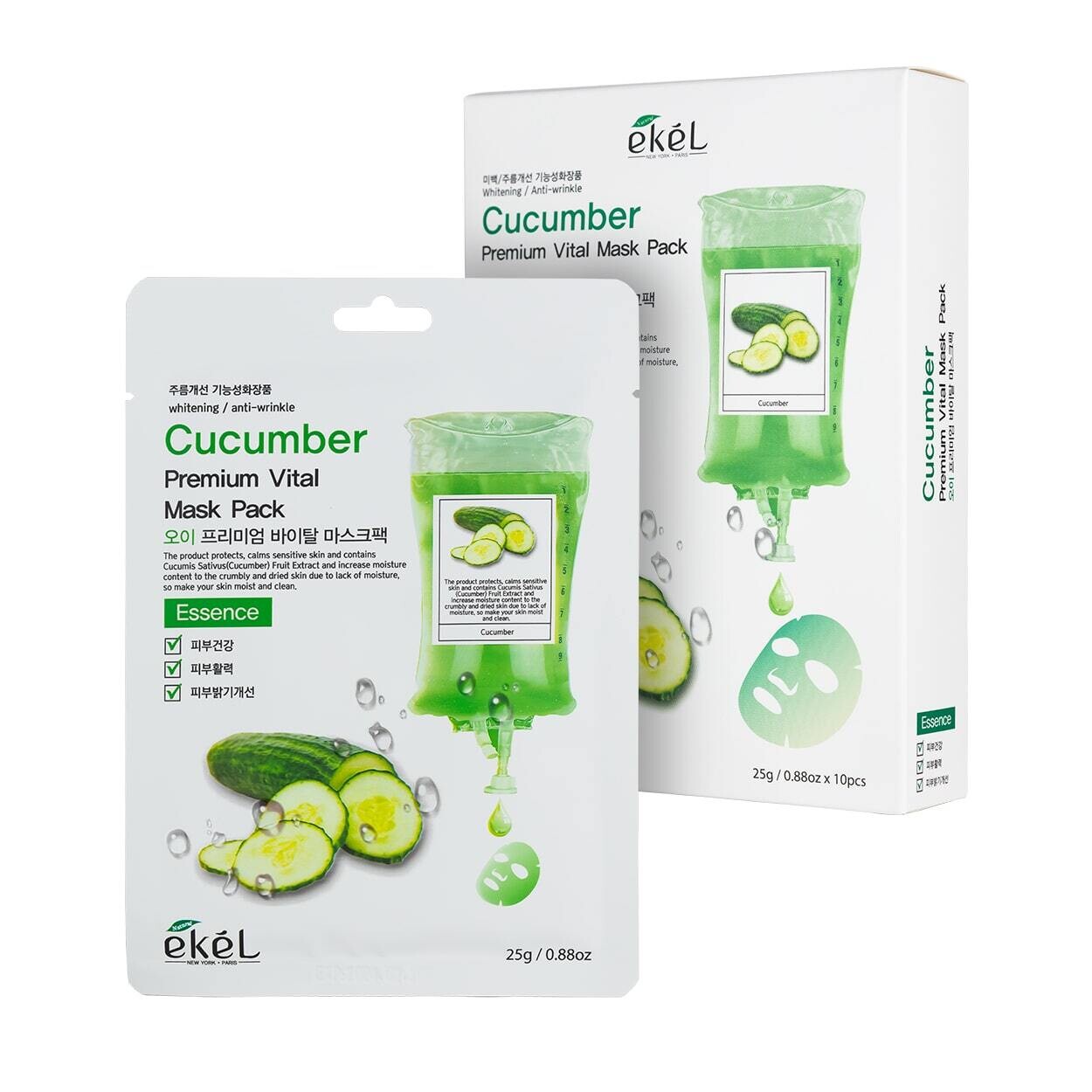 Ekel Premium Vital Mask Pack Cucumber