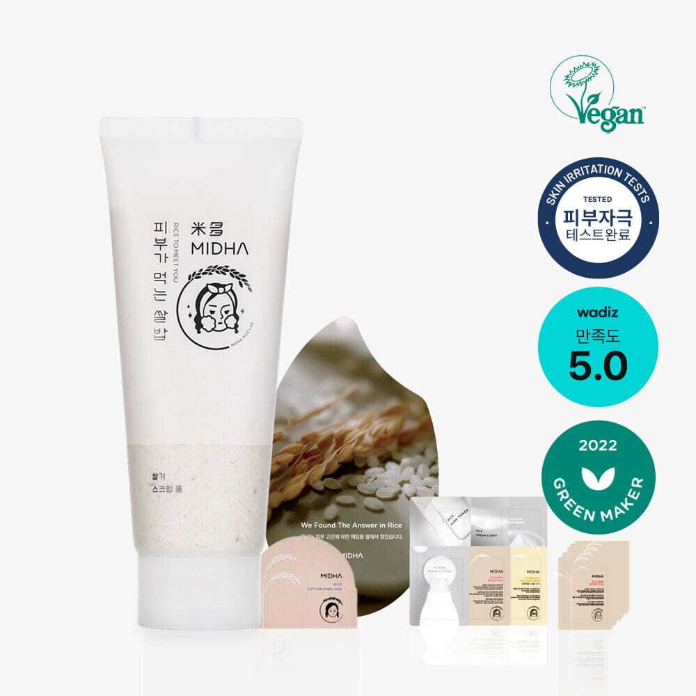 Midha Rice Bran Scrub Foam