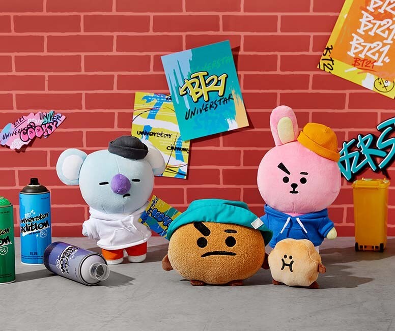 BTS BT21 Street Mood Standing Doll