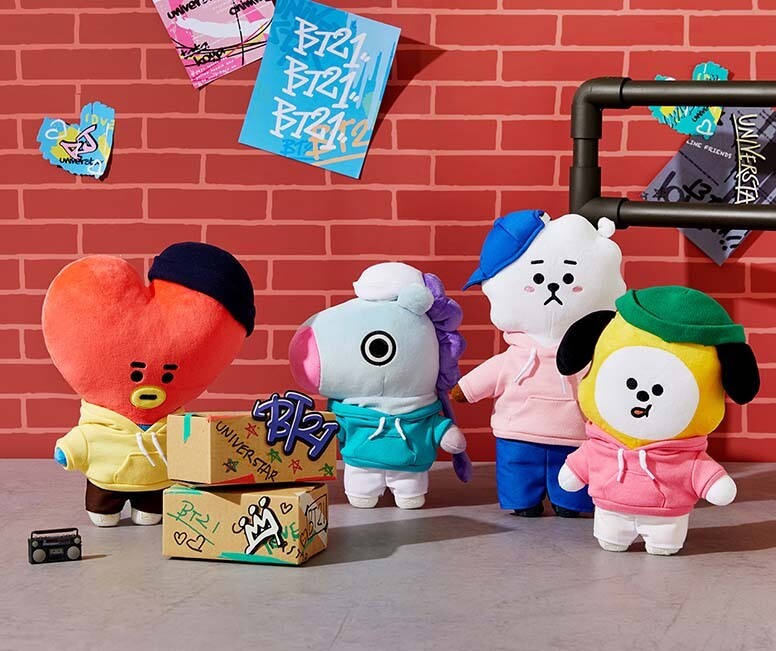 BTS BT21 Street Mood Standing Doll