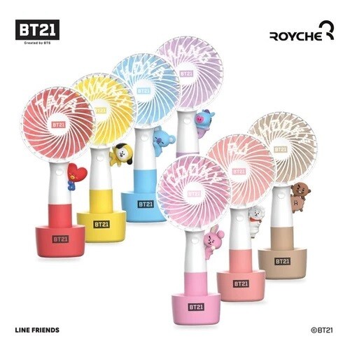 BTS BT21 UNIVERSTAR MINI LED HANDY FAN