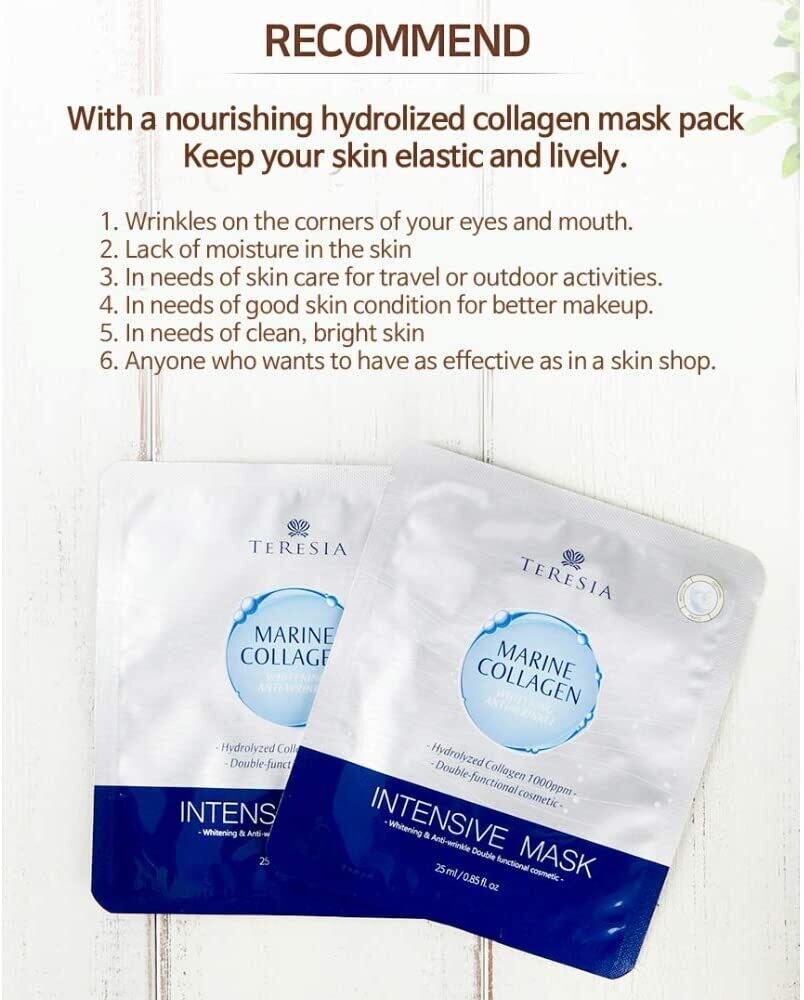 TERESIA Marine Collagen Intensive Mask  10 pcs 25ml