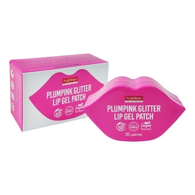 Purederm plumpink glitter lip gel patch