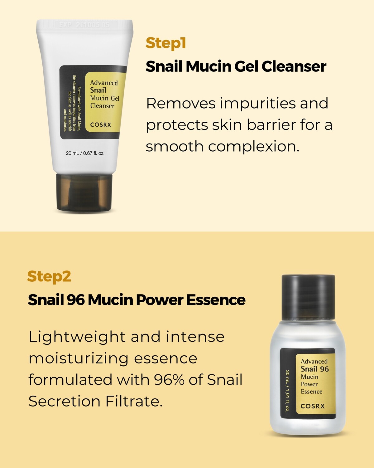 COSRX ALL ABOUT SNAIL KIT 4-step