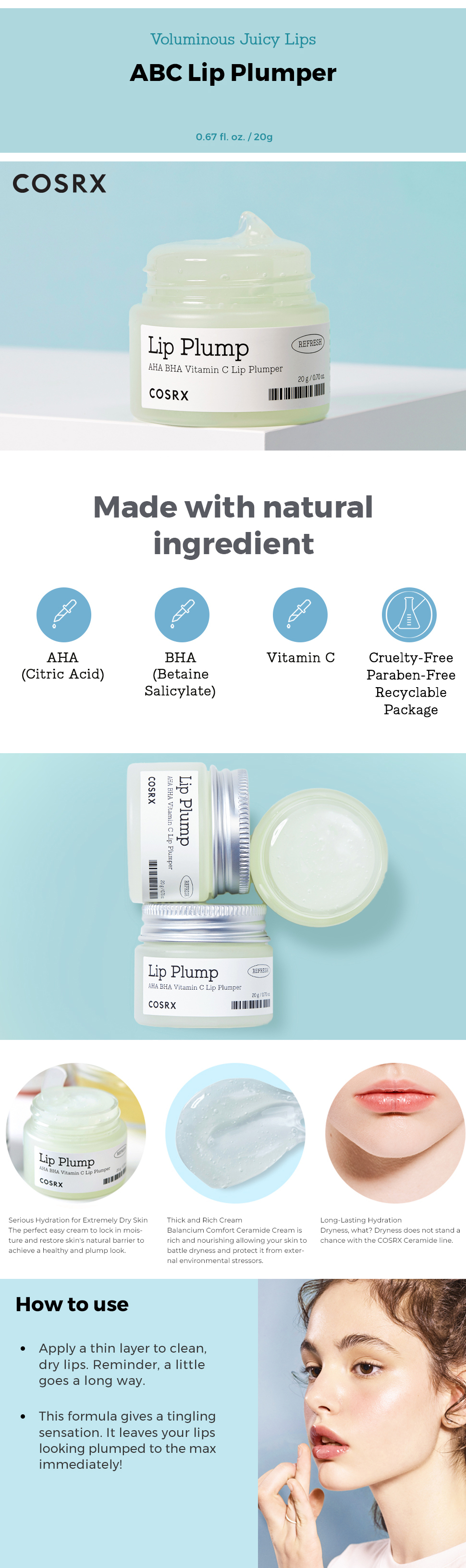 COSRX AHA BHA Vitamin C Lip Plumper 20g