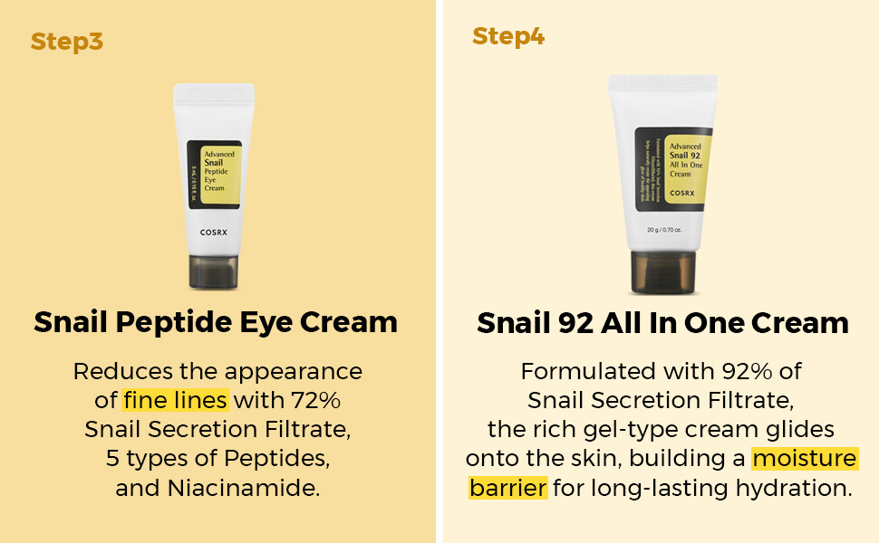 COSRX ALL ABOUT SNAIL KIT 4-step