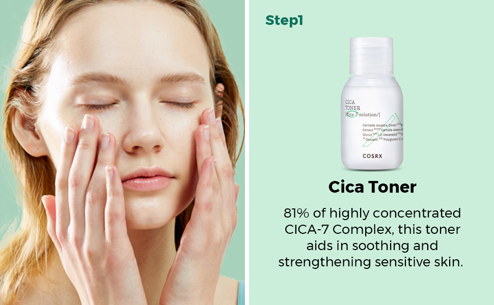 COSRX CICA-7 RELIEF KIT- 3 step