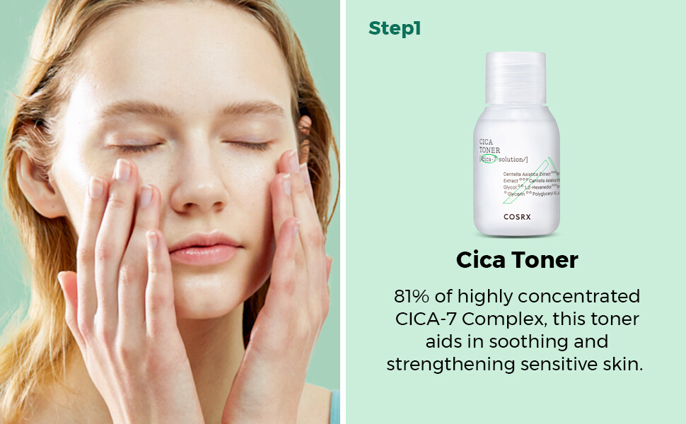 COSRX CICA-7 RELIEF KIT- 3 step