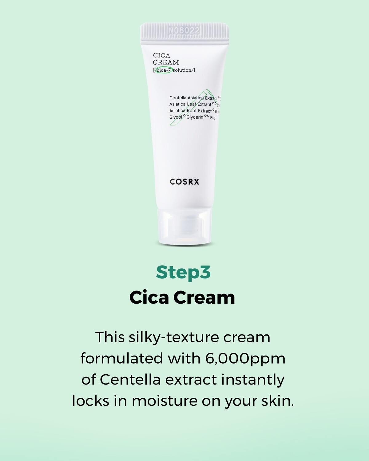 COSRX CICA-7 RELIEF KIT- 3 step