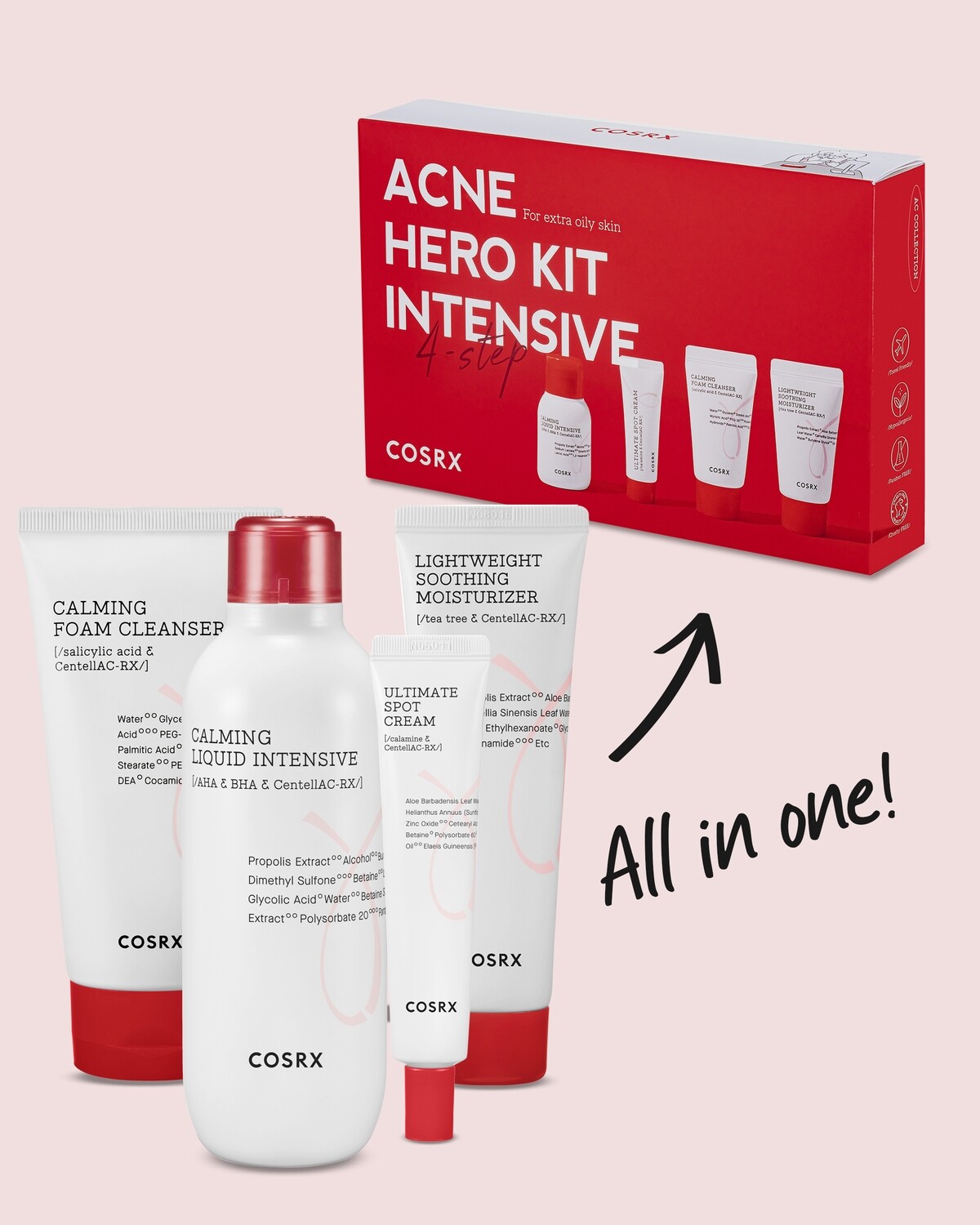 COSRX ACNE HERO KIT INTENSIVE 4-step