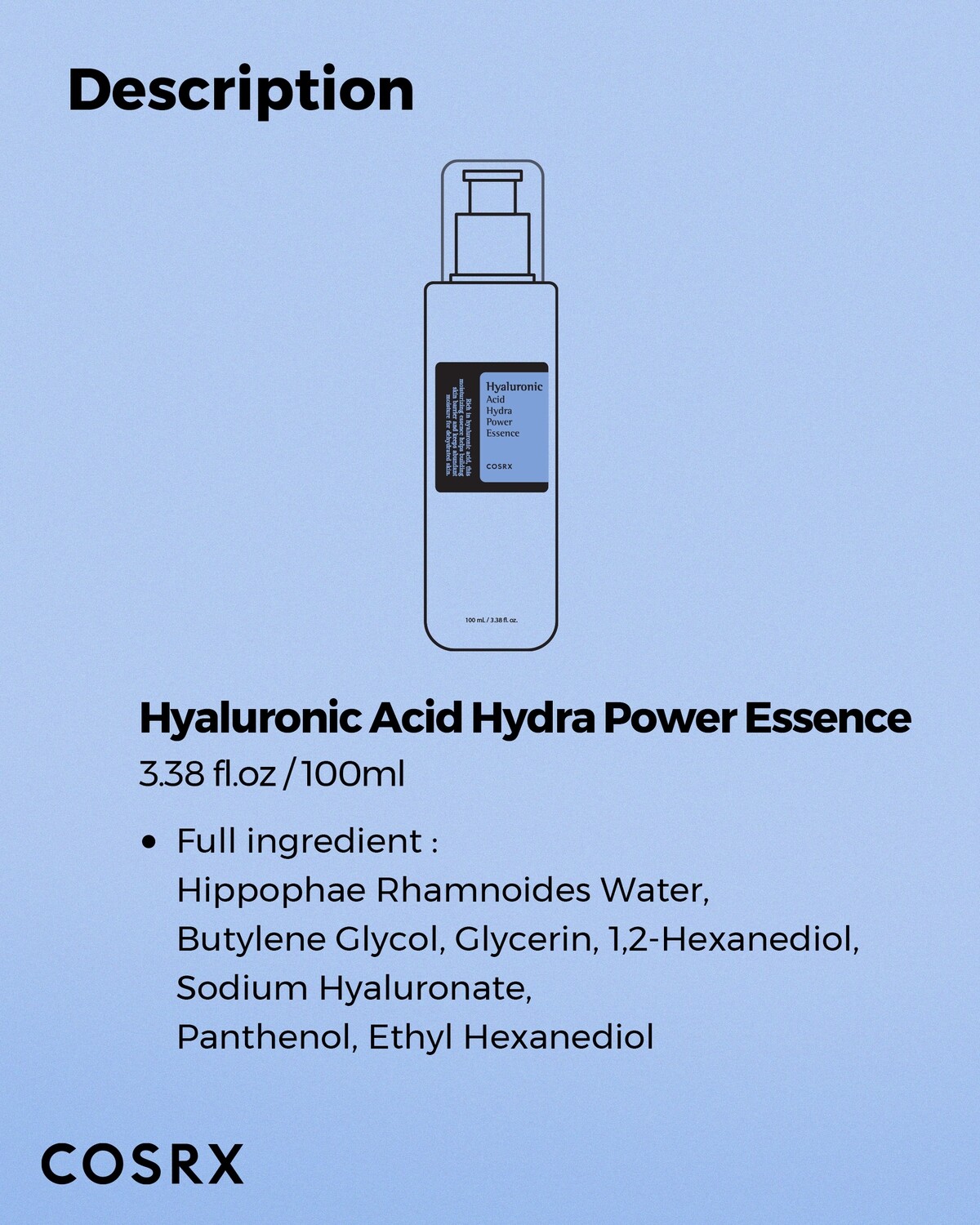 COSRX Hyaluronic Acid Hydra Power Essence 100ml