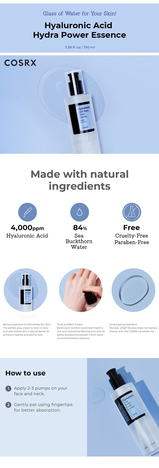 COSRX Hyaluronic Acid Hydra Power Essence 100ml