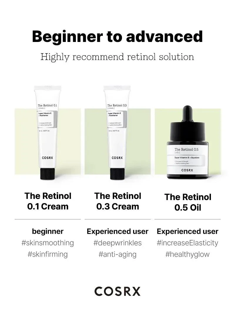COSRX The Retinol 0.5 Oil Super Vitamin E+ Squalane