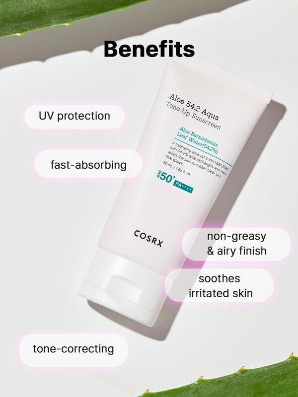 COSRX Aloe 54.2 Aqua Tone-Up Sunscreen