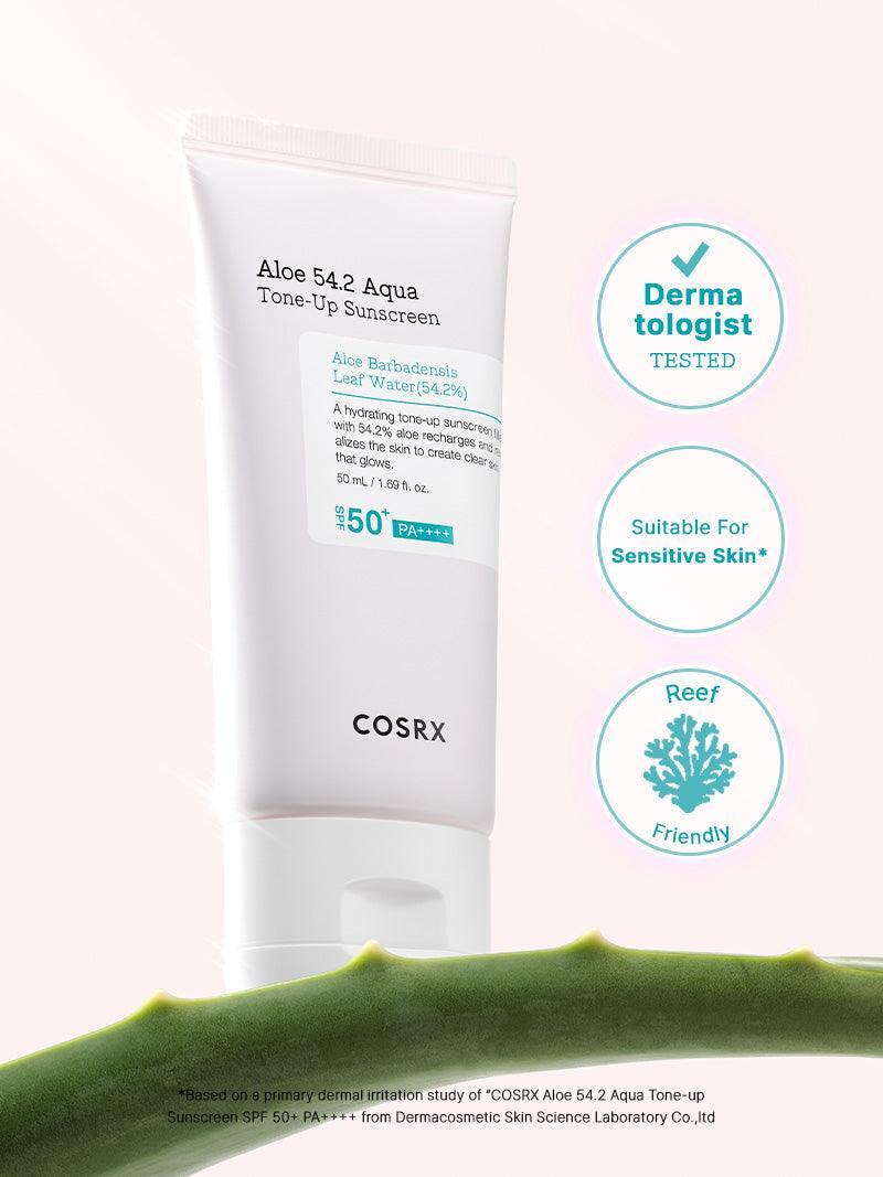 COSRX Aloe 54.2 Aqua Tone Up Sunscreen SPF 50 (50ml)
