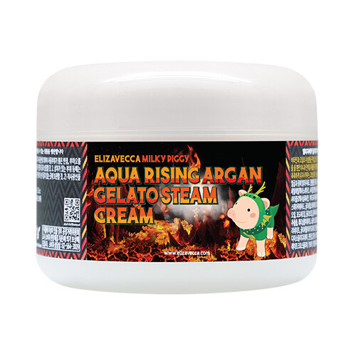 ELIZAVECCA Milky Piggy Aqua Rising Argan Gelato Steam Cream 100 g