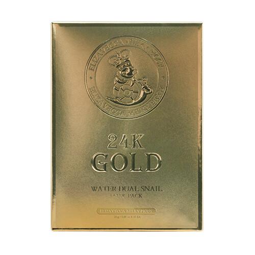 ELIZAVECCA Milky Piggy 24K Gold Water Dual Snail Mask Pack 1 Box 10 Sheets