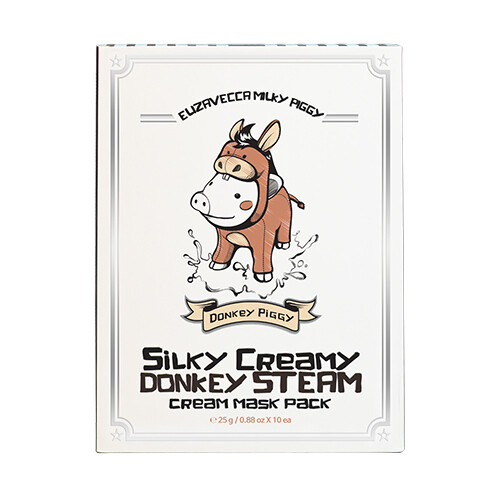 ELIZAVECCA Milky Piggy Silky Creamy Donkey Steam Cream Mask Pack 1 Box 10 Sheets