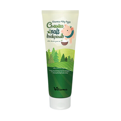 ELIZAVECCA Milky Piggy Green Tea Salt Body Scrub 300g