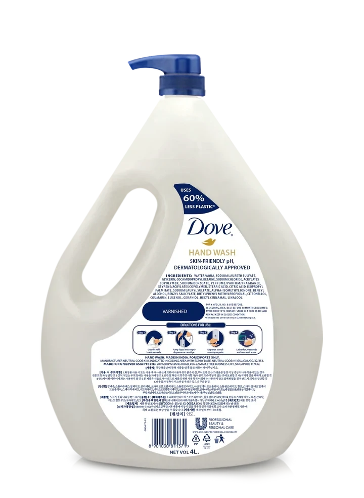 Dove Pro Deeply Nourishing Hand Wash 4L