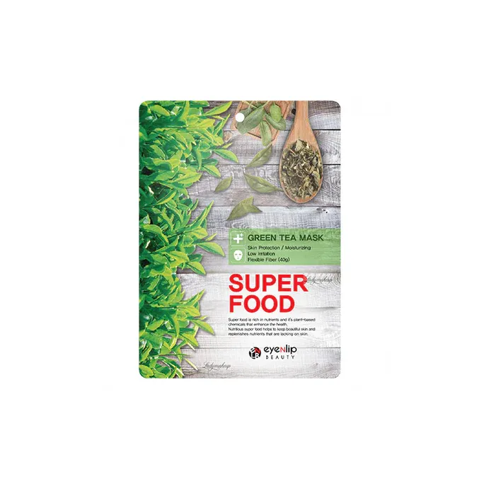 Eyenlip Super Food Green Tea Mask X 10Ea