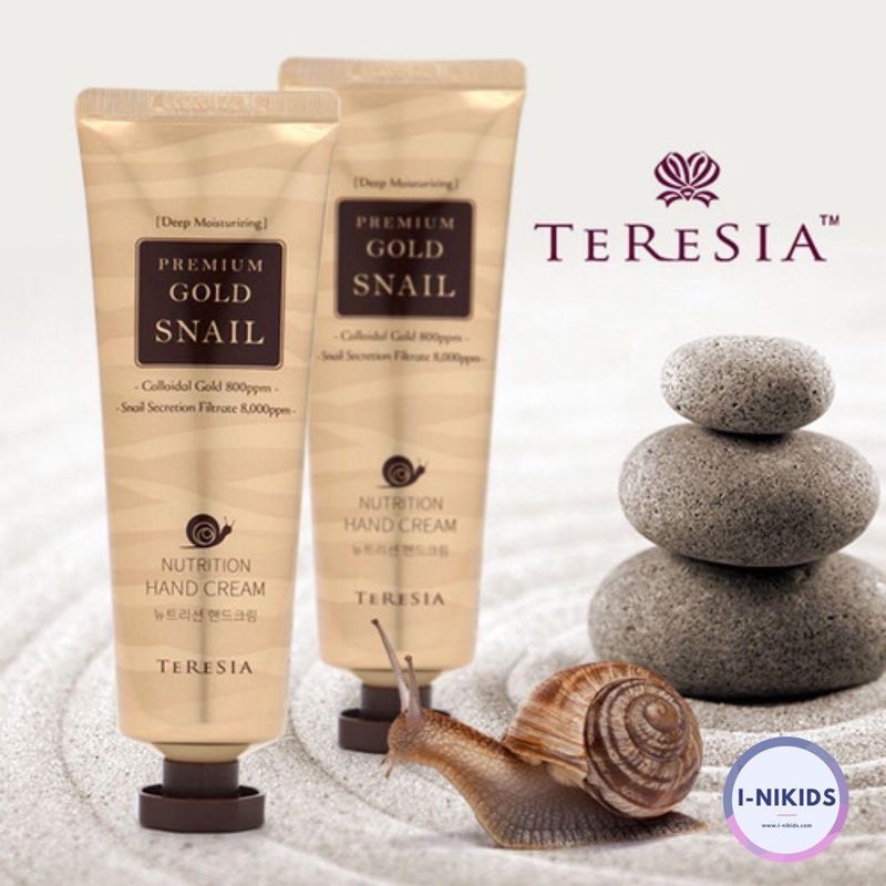 TERESIA Premium Gold Snail Hand Cream Nutrition 80ml 1Pc