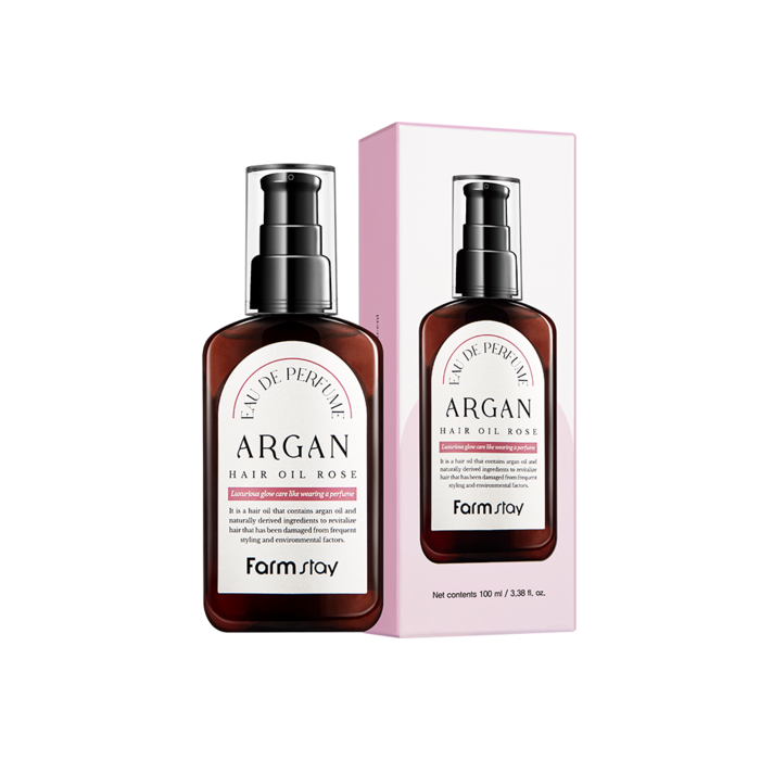 FARMSTAY EAU DE Perfume Argan Hair Oil Rose 100ml