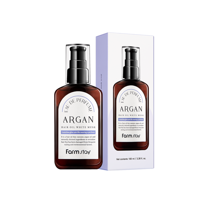 FARMSTAY EAU DE Perfume Argan Hair Oil White Musk 100ml