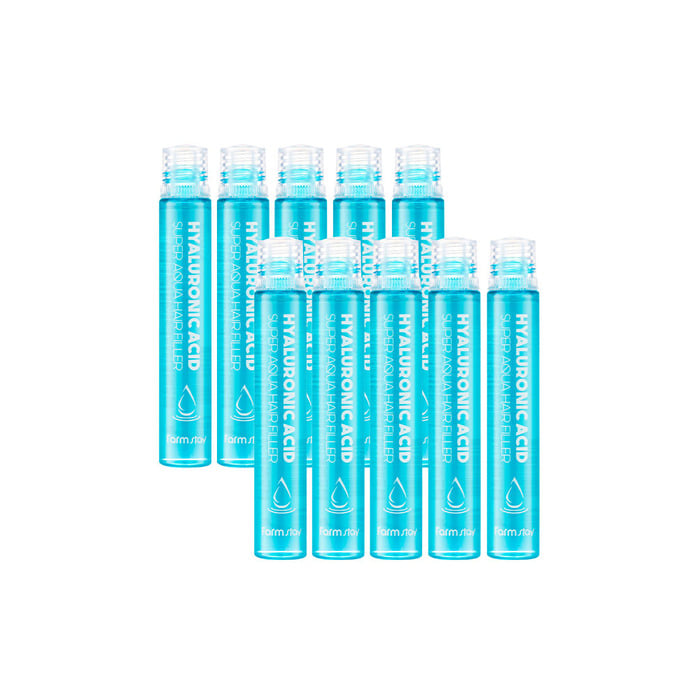 FARMSTAY Hyaluronic Acid Super Aqua Hair Filler (10pcs)
