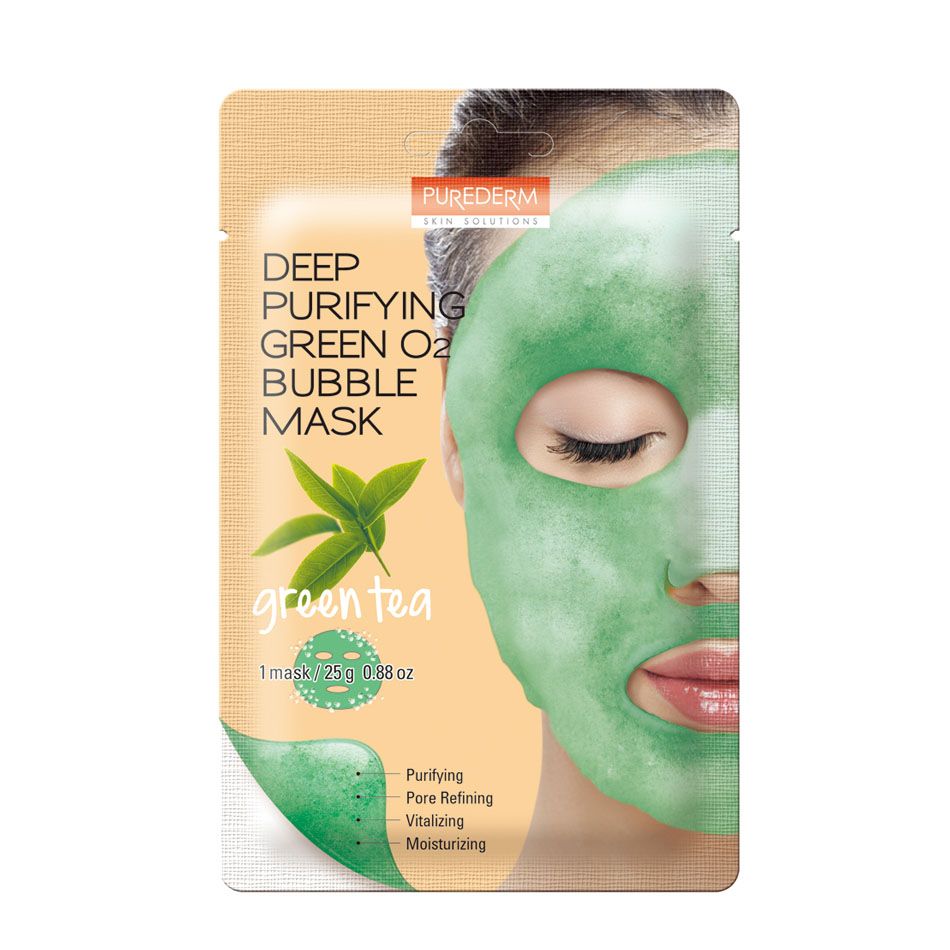 PUREDERM Deep Purifying Green 02 Bubble Mask &quot;Green Tea&quot;