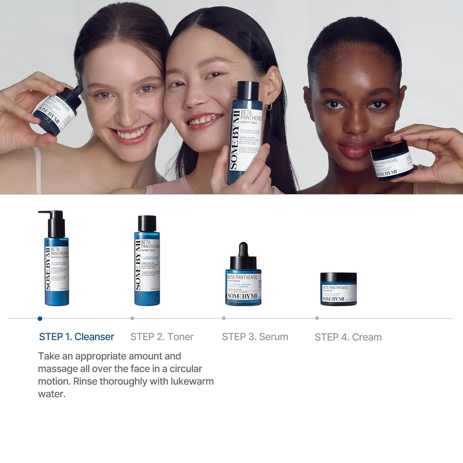 SOMEBYMI Beta Panthenol Repair Gel Cleanser 120ml